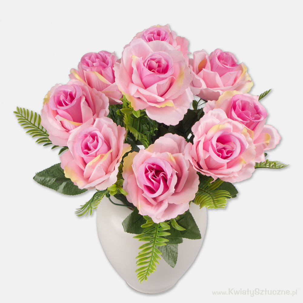 Rose x 9 Q662 - Artificial rose bouquet