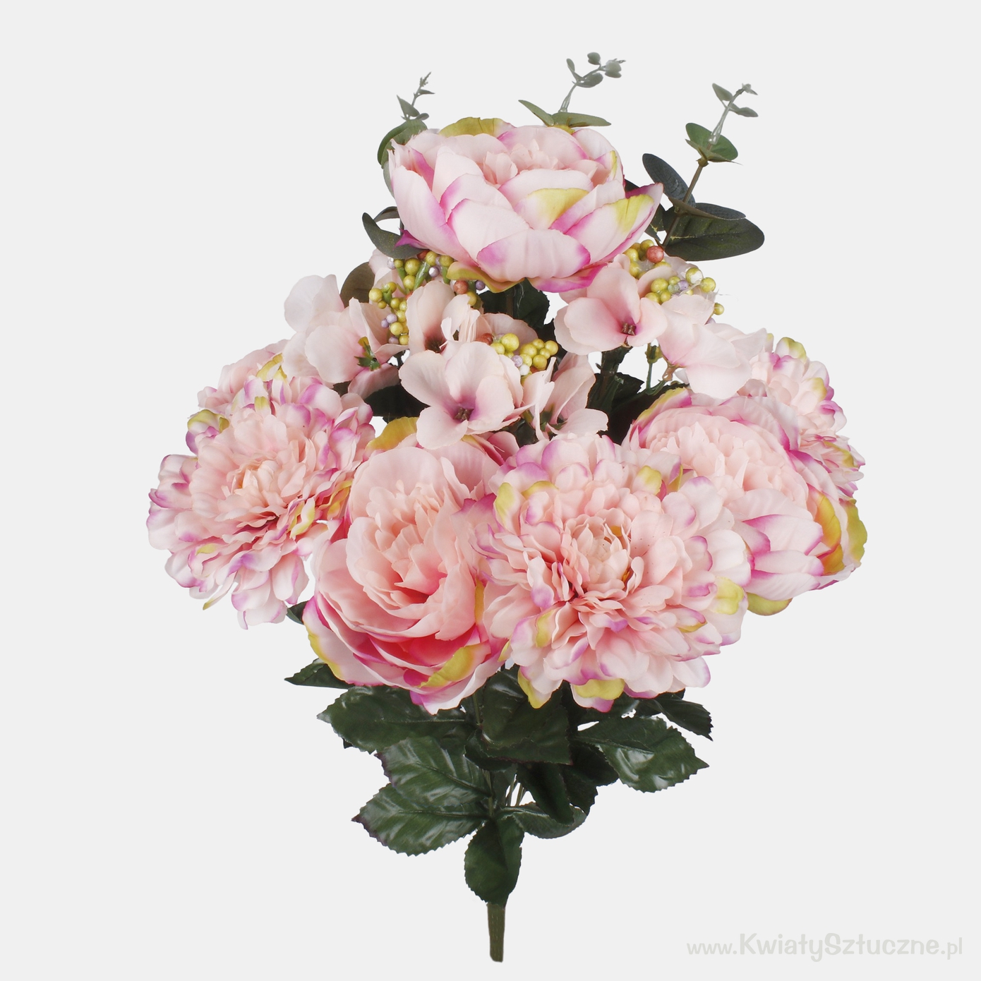 Peony/Dahlia/Hydrangea QA055 - Artificial multi-flower bouquet