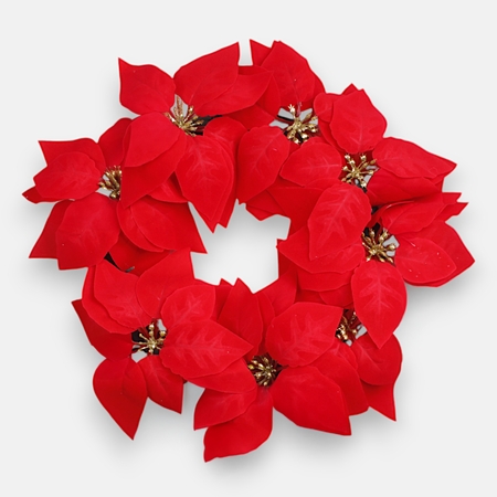 Poinsettia wreath